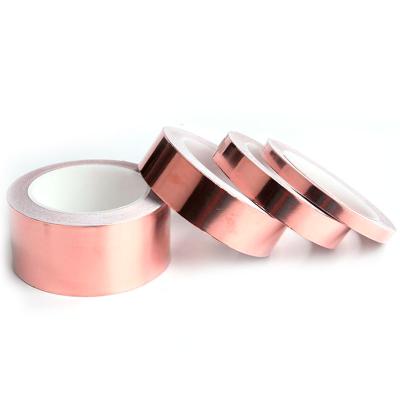 China Waterproof Adhesive for Guitar Aluminum Conductive Copper Tape and EMI Shielding Electrical Repairs Double-Sided for sale