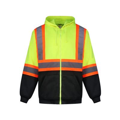 China High Visibility/Safety Waterproof Chest Led Bloods Horse Riding Zip Up Work Black Bottom Reflective High Visibility Warning Vest for sale