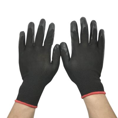 China Wholesale Anti-cut Factory Price Reusable Bamboo Fiber Knitted Garden Gloves Antimicrobial Fiber Knitted PU Coated Wearproof Skid Safety Resistance Glove for sale