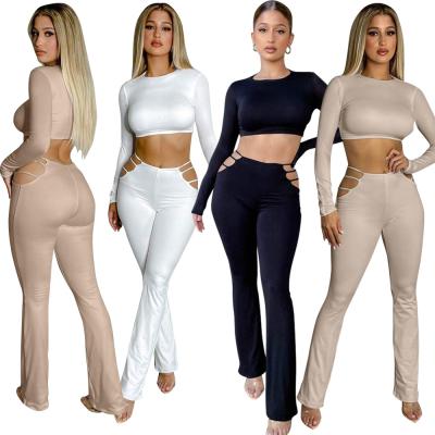 China 8 Color Set XXL QUICK DRY Fitness Tracksuit Two Piece Women Suit White Asymmetry Crop Top + Jogging Pants Streetwear Suit for sale