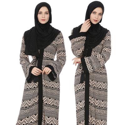 China Dubai women coat abaya 7529 long maxi kimono farasha black muslim abaya muslim clothing for sale