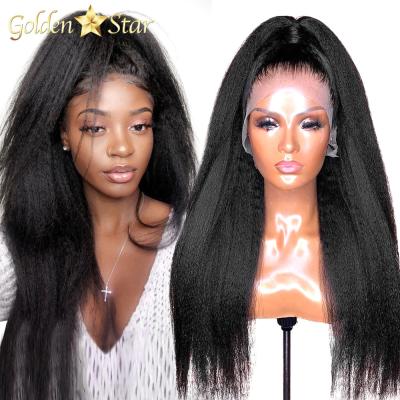 China Tangle Free And Shedding Brazilian Yaki Curly Virgin Human Hair Free Lace Front Wigs, Hair Wigs Factory Seller, Curly Curly Hair Lace Wig for sale