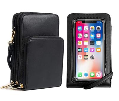 China Wireless Lightweight Bag Purse Touch Screen Pu Coin Purse Change Wallet Leather Purse For Women for sale