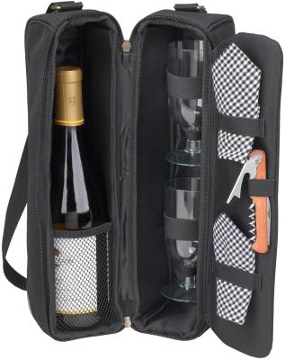 China Waterproof Wine Storage Tote Insulated Food Cooler Picnic Bag Picnic Bag Wine Cooler Travel Bag Wine Bag Carrier Gift Box for sale