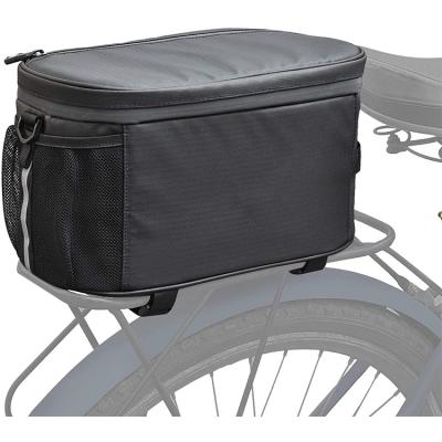 China Bike Rear Seat Saddle Bags Water Proof 10L Bicycle Rack Rear Carrier Bag Insulated Cooler Storage Luggage Pouch Bike Trunk Bag for sale