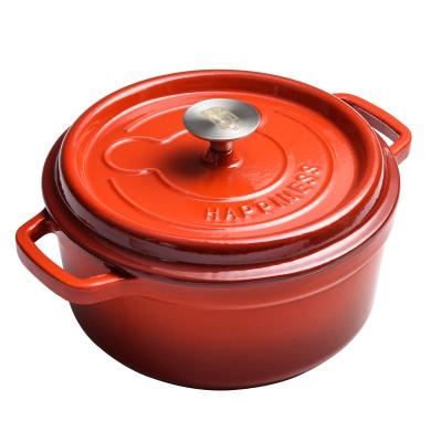 China Sustainable Wholesale Custom 24cm Enamel Multifunctional Non-Stick Pot for sale