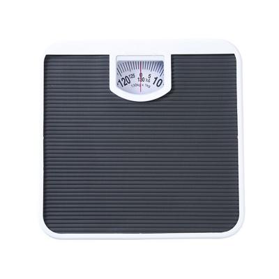 China With Spring Mechanical Bathroom Scale Tray Needle Personal Body Weight Scale 130KG for sale