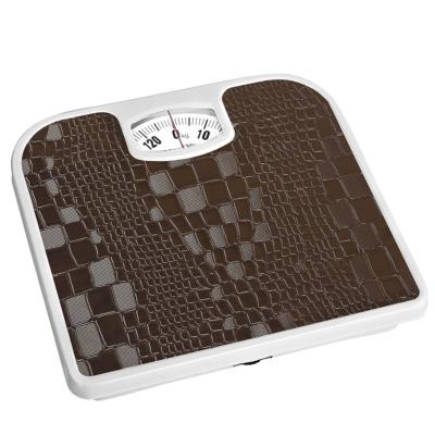 China With Spring Mechanical Bathroom Scale Tray Needle Personal Body Weight Scale 130KG for sale