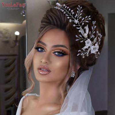 China YouLaPan HP344 Fashion Girl Headband Headdress Woman Birthday Party Crystal Hair Accessories Flowers Wedding Tiara Bridal Headband for sale