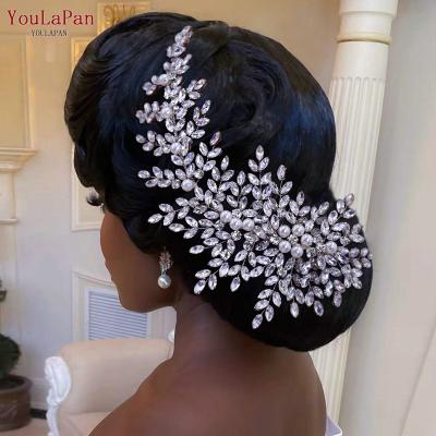 China YouLaPan HP434 Popular Elegant Rhinestone Pearl Bridal Hair Comb Bridal Tiara Wedding Hair Accessories Bridal Banquet Ladies Hair Side Pieces for sale