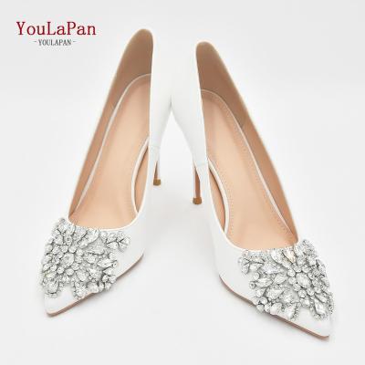 China YouLaPan A12 Handmade Beautiful Rhinestone Rhinestone Light Romantic White Glitter Women Party Shoes High Heel Wedding Bridal Shoe for sale