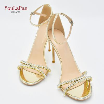 China YouLaPan A31 Gold Heels Wedding Bridal High Heels Beautiful Girl Party Banquet Shoes Romantic Sexy Thin Lightweight Ladies Shoes for sale