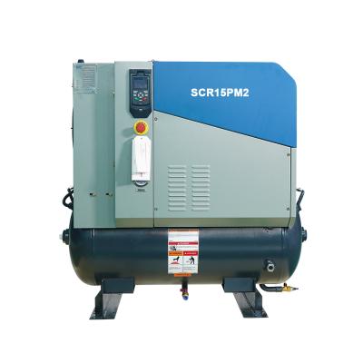 China Lubricated 15HP Permanent Magnetic Screw Air Compressor For Industrial Equipment for sale