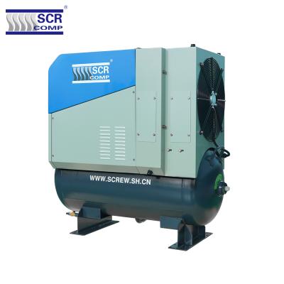 China Factory direct sale lubricated air source heat pump 10HP15HP 20HP screw compressor for sale