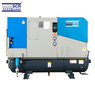 China Energy saving laser cutting machine used 15bar screw air compressor with drier filter and air tank (SCR15CPM) for sale