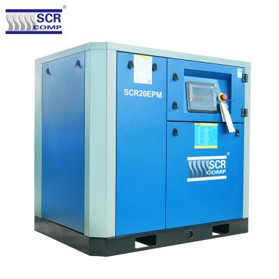 China SCR20EPM Lubricated Large Screw Air Compressor Medical Industrial Commercial Air Compressor for sale