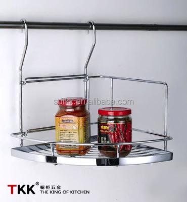 China TKK TH101 Sustainable Kitchen Storage Wall Mounted Basket Spice Rack for sale