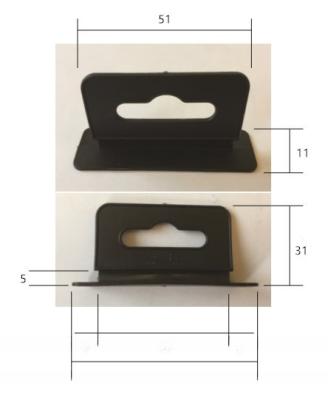 China Black Plastic Injection Plastic Part customized Plastic Hang Tag for sale