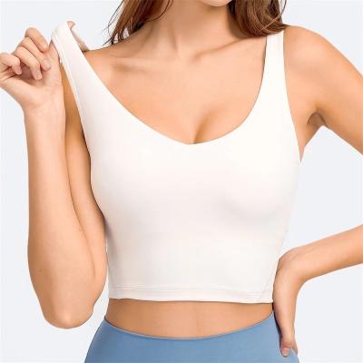 China Wholesale QUICK DRY Sports Fit Bra For Women Aplet Padded Bra Yoga Crop Tank Tops for sale