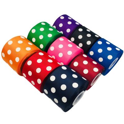 China Wholesale Custom Printed Polka Dot Grosgrain Fashion 38mm High Tenacity 1.5inch, Printed Ribbon Grosgrain for sale