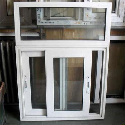 China Kundenspezifische vertikale gleitendes Fenster-Verdrängungs-einzelnes Glas UPVC für die Unterkunft der Dekoration zu verkaufen