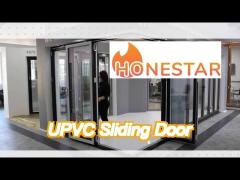 two track upvc sliding door 2.0mm 2.2mm thickness upvc lift and slide door