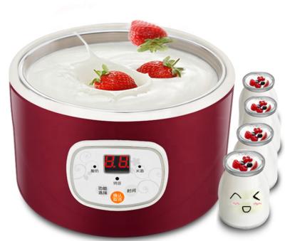 China Portable Electric Car 1L Mini Smart Home Yogurt Machine Automatic Yogurt Makers with Temperature Display for sale