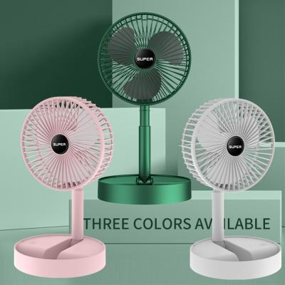 China Hot Selling Mini Portable Electrical Standing Electric Usb Fold Car Rechargeable Fan High Quality Hot Small Home Electric Fan for sale