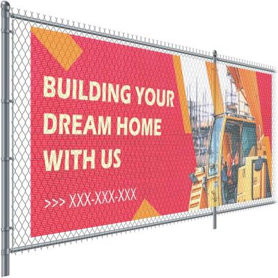 China Wind-resistant Digital printing big format transparent custom vinyl pvc scrim mesh banner for sale