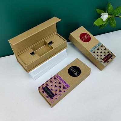 China Recyclable Recycled Kraft Paper Gift Box Cardboard Custom Packaging Magnetic Closure Box for sale