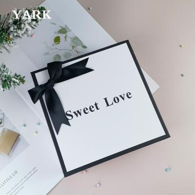 China Recycled Materials Custom Logo Sweet Boxes For Weddings Bridal Cardboard Magnetic Rigid Packaging Boxes Small Gift Collapsible Paper Box for sale