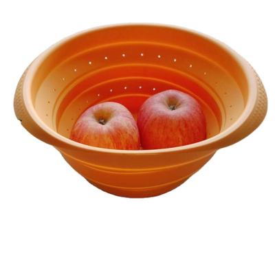 China Wholesale Disposable Food Grade Silicone Kitchen Pleat Fruit Non-Toxic Drain Basket for sale