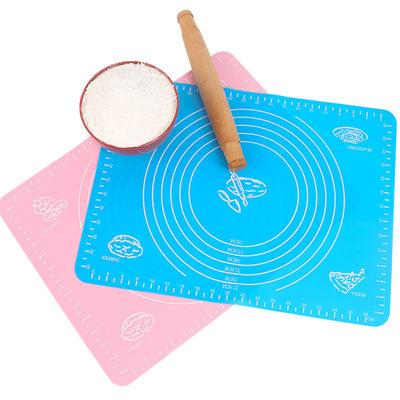 China Non Slip Kitchen Sustainable Heat Resistant Silicone Baking Mats Silicone Dough Food-Grade Baking Tools Rolling Pin Mat for sale