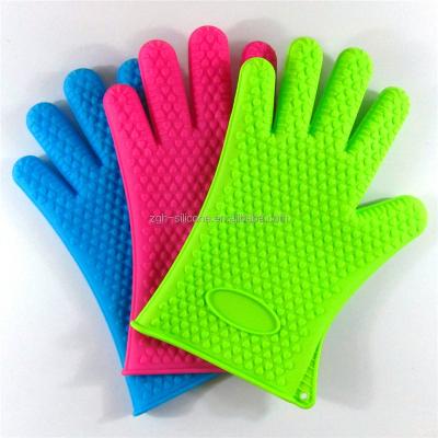 China High Quality Silicone Oven Gloves Heat Resistant Oven Gloves Wholesales Non-Stick Food Grade BBQ Gloves for sale