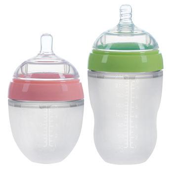 China Wholesale Portable Silicone Free High Quality Baby Care Bottle Food Grade BPA Feeding Bottle for sale