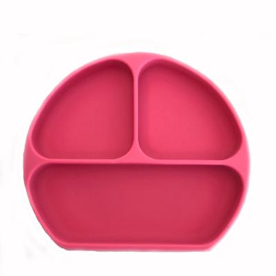 China Microwave Safe Food Grade Silicone Suction Baby Heat Resistant Non-Skid Bowl Viable for sale