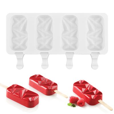 China Education Food Grade Silicone Popsicle Mold Wholesale Various Shapes Ice Pop Molds for sale