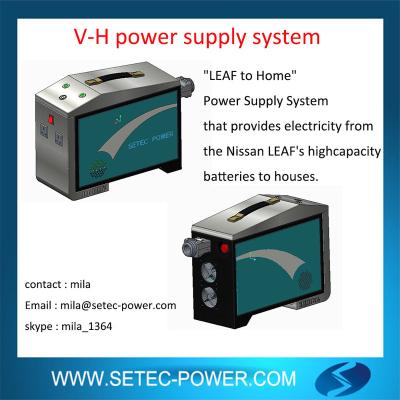 China Nissan Leaf High Efficiency V2H Power Supply System SETEC Home Guide Supply Power for sale