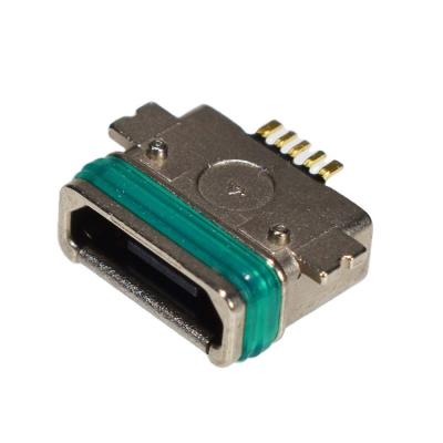 China PCB Waterproof IP67 Micro USB 2.0 5 Pin Female Socket Connector With High Quality And Competitive Price for sale