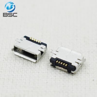 China PCB SMD Micro USB 2.0 Charging Socket Connector 5 Pin AB Female Type With Factory Wholesale Price for sale