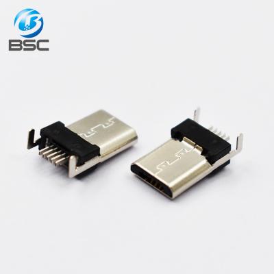 China Free Sample PCB Micro USB Jack 2.0 Plug 5pin Male Charging Connector China Supplier for sale