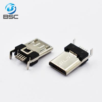 China 100Piece/Piece USB 2.0 Male 5pin Micro Jack Plug Connector For Soldering Wire With High Quality BSC-M20-6-2 for sale