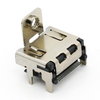 China PCB 19P AF Female High Definition Multimedia Plug Socket Connector PCB Mount SMT With Screw Size 11.3mm for sale