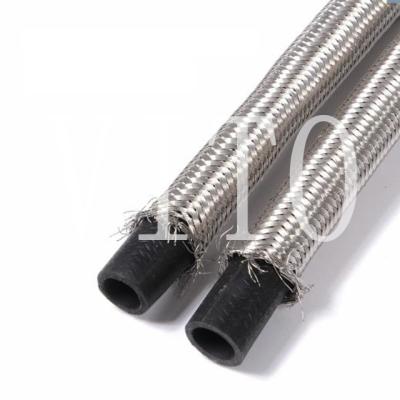 China Modern Stainless Steel Wire Knitted Faucet PVC Connection Pipes For Cold Water for sale