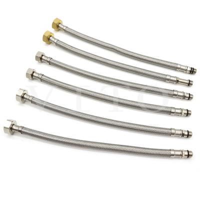 China Nullify 304 Factory Supply Kitchen Stainless Steel Flexible Metal Flexible Braided Hose for sale