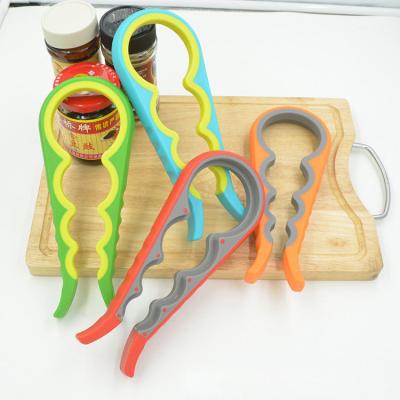 China Multifunctional Viable 4 IN 1 Portable Plastic Bottle Opener Kitchen Can Opener Tool for sale