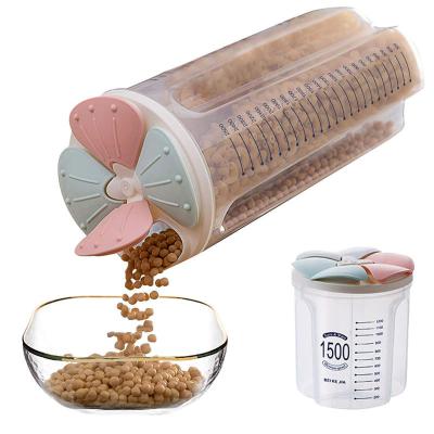 China Food Seasoning 1500ml/2000ml/2500ml Sealed Storage Seasoning Bottle With Flower Shape Lid for sale