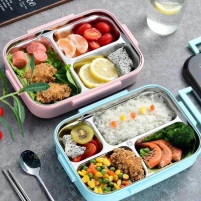 China Portable Freshness Preservation Stainless Steel Inner Bladder Insulated Plastic Insulated Lunch Box For Carrying Food for sale