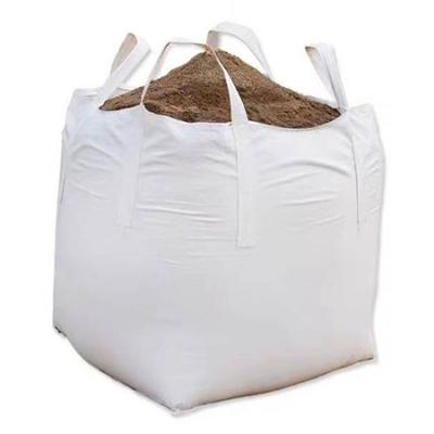 China Breathable Hot Sale Factory Making FIBC Jumbo Big Bag PP Woven Bulk Sack 1000kg Top Skirt for sale