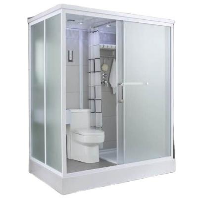 China Modern large 120x190 bathroom unit shower and toilet all in one prefab bathroom shower cabin prefab bathroom pod for sale